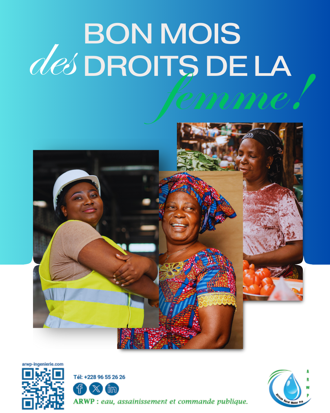 🌸 Bienvenue Mars, le Mois de la Femme ! 🌸 - African Rural Water Pro (ARWP)